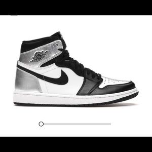 Jordan 1 Retro High silver toe